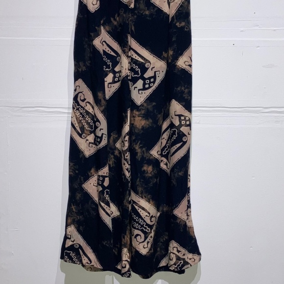 Vintage Black and cream super wide leg jumpsuit - Picture 3 of 13